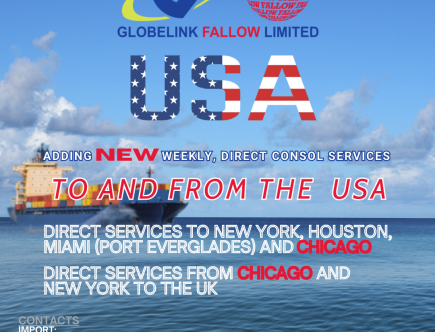 NEW Weekly, Direct Consol Services To and From the USA
