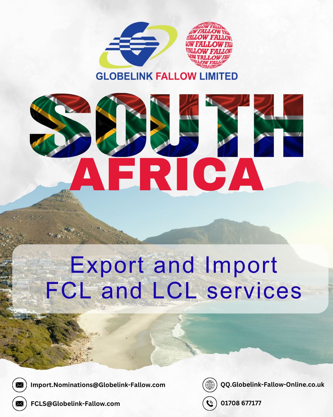 SOUTH AFRICA -  Export and Import FCL and LCL Services