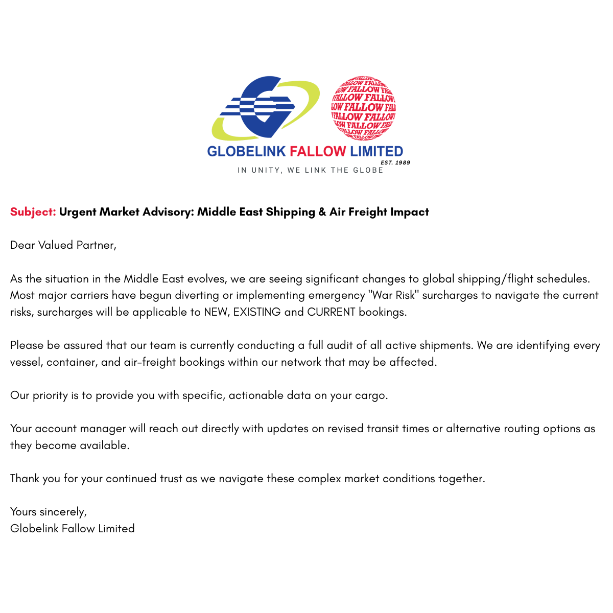 SOUTH AFRICA -  Export and Import FCL and LCL Services